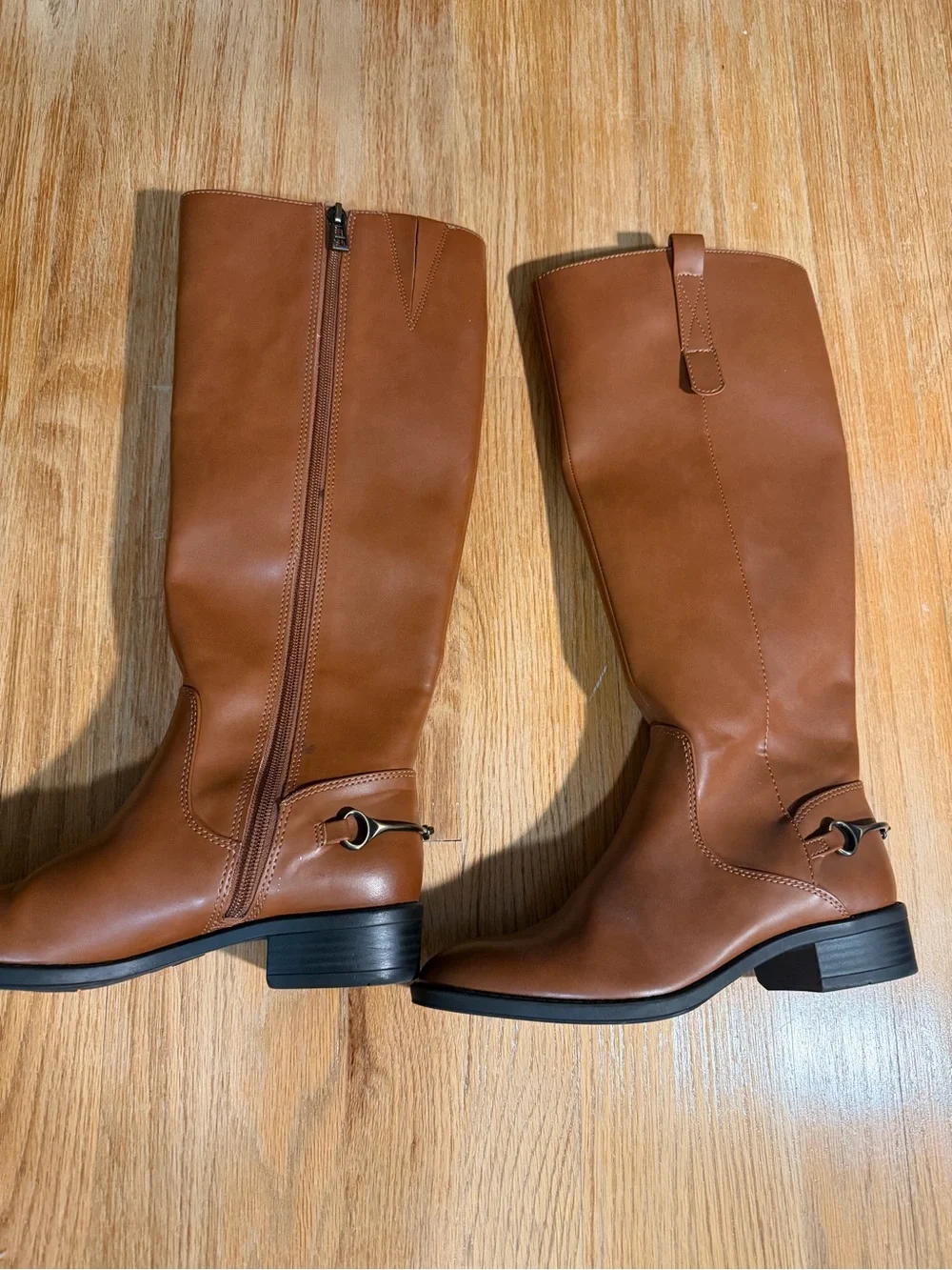 Sam & Libby Women's Over-the-Knee Riding Boots in Chestnut Brown